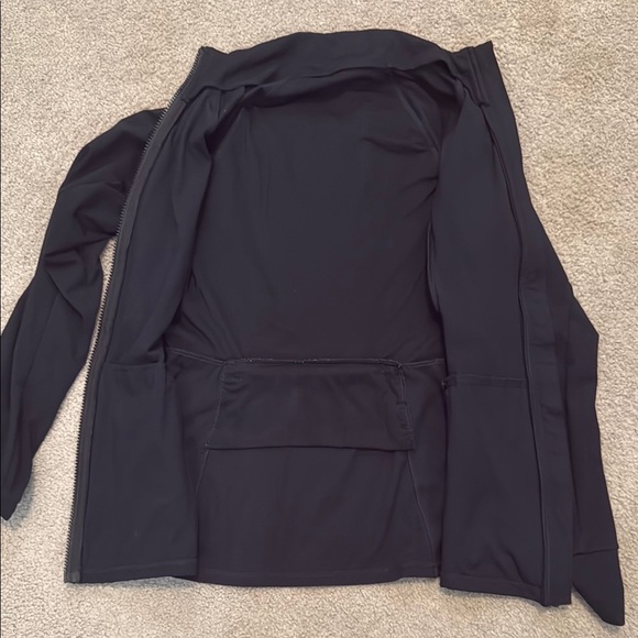 Fabletics Black Athletic Jacket with High Collar and Tapered Fit - Picture 7 of 7